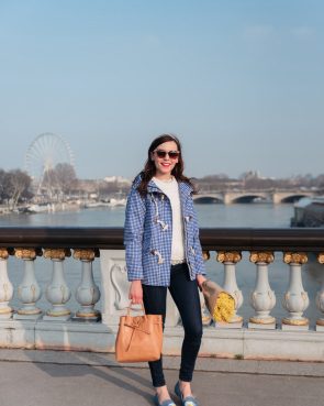 Le caban vichy pour le printemps - Daphné Moreau