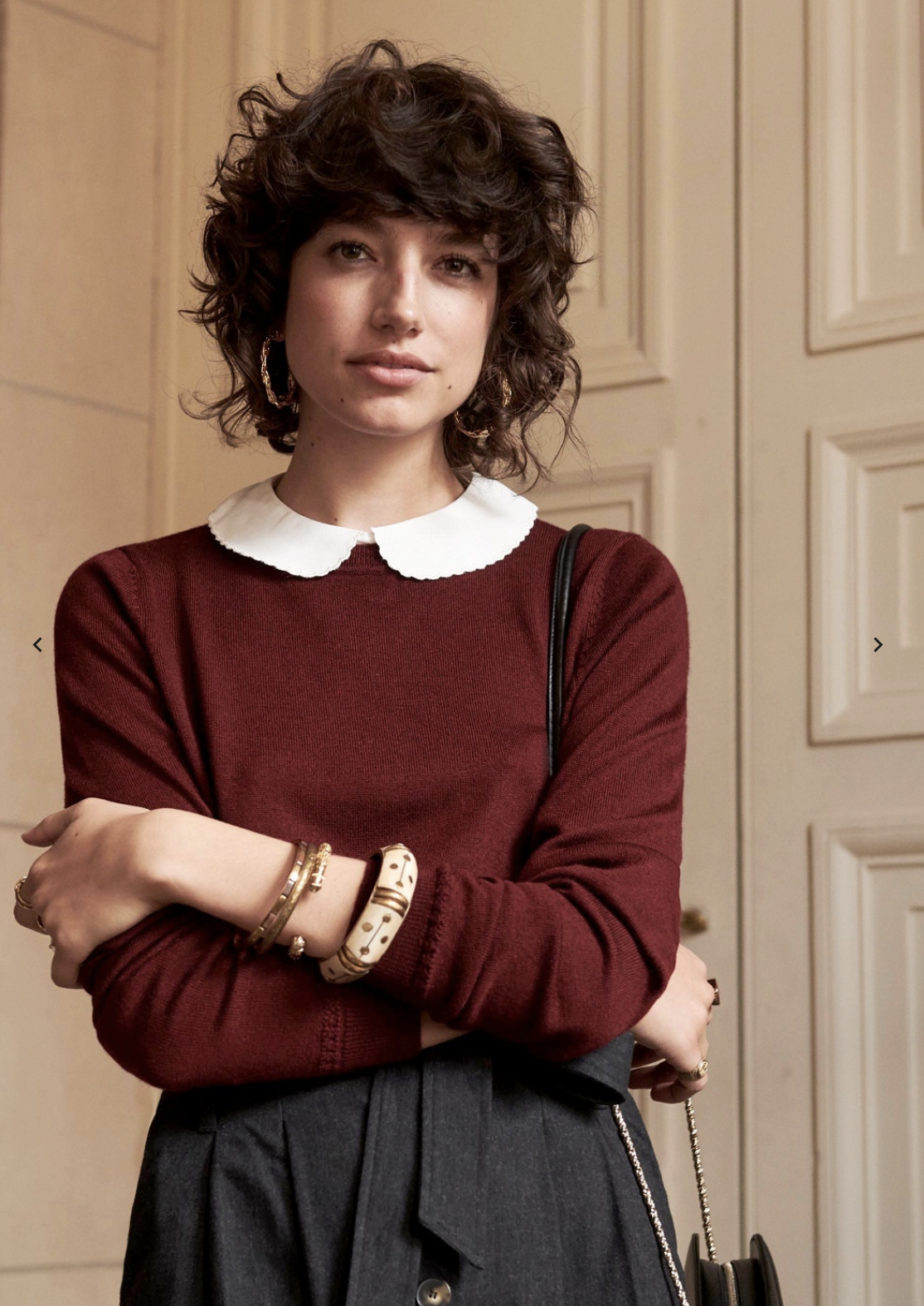 Sezane-pull-aaron-bordeaux